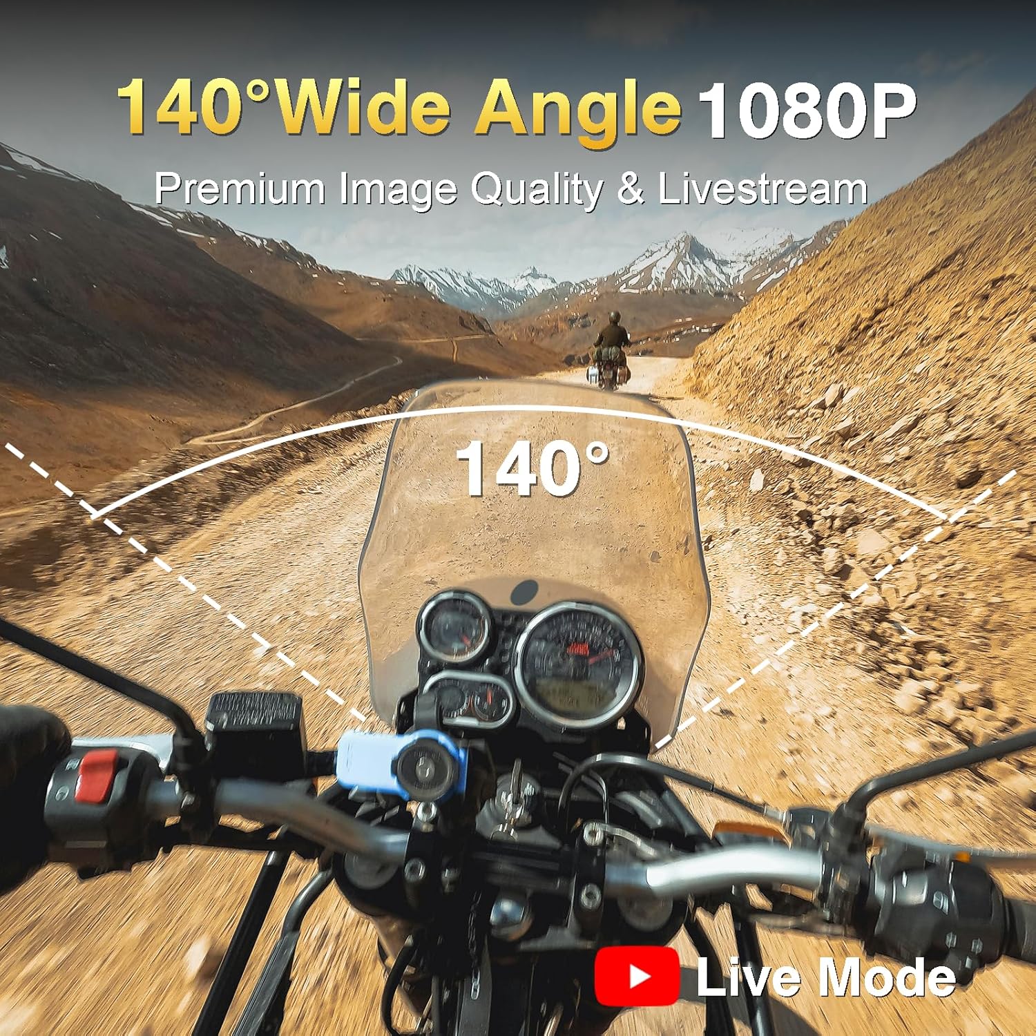 Drift Ghost XL Motorcycle Camera | 9 hour battery Helmet Cam
